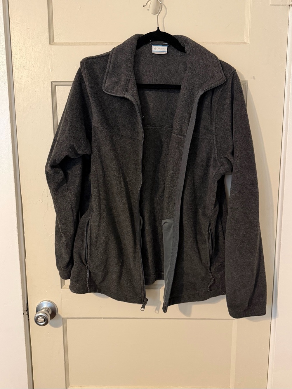 Charcoal Gray Fleece Utility Jacket